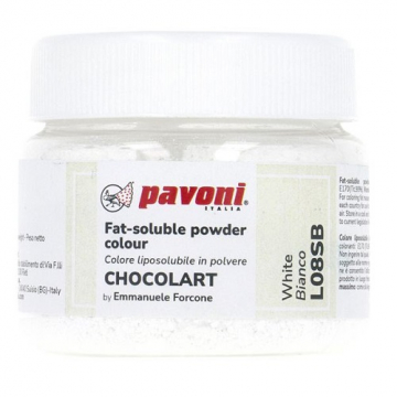 Pavoni Liposoluble Colouring Powder - White